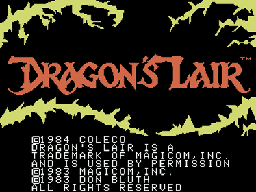 Dragon's Lair - Screenshot - Game Title (World) - 256x192
