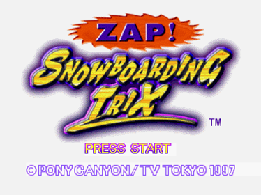 Zap! Snowboarding Trix - Screenshot - Game Title (Japan) - 320x240