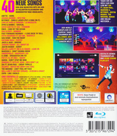 Just Dance 2017 - Box - Back (Germany) - 600x696