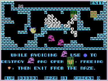 Chack'n Pop - Screenshot - Gameplay (World) - 256x192