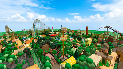 Theme Park: Roller Coaster - Fanart - Background (North America) - 1920x1080