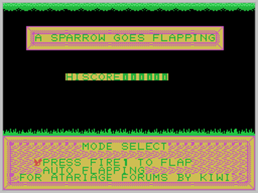 A Sparrow Goes Flapping - Screenshot - Game Title (World) - 256x192