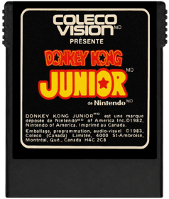 Donkey Kong Junior - Cart - Front (Canada) - 1130x1330
