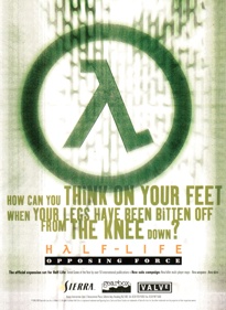 Half-Life: Opposing Force - Advertisement Flyer - Front (United Kingdom) - 2192x3000
