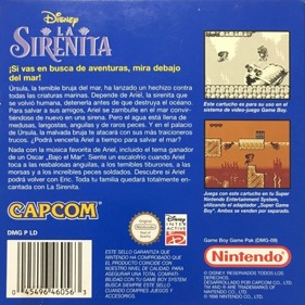 Disney's The Little Mermaid - Box - Back (Spain) - 700x700