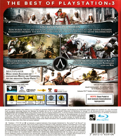 Assassin's Creed: Brotherhood - Box - Back (Germany) - 3050x3483
