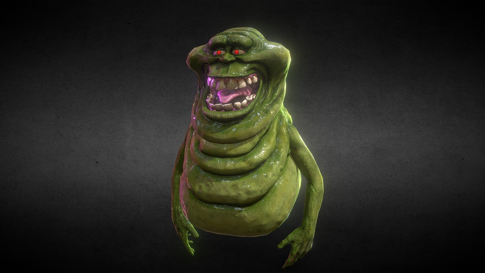 Illustration of Ghostbusters: Slimer! Pinball