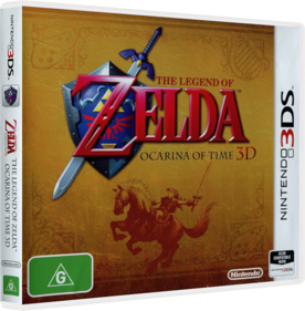 The Legend of Zelda: Ocarina of Time 3D - Box - 3D (Australia) - 841x856