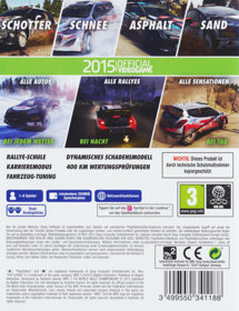 WRC 5 FIA World Rally Championship - Box - Back (Germany) - 600x781