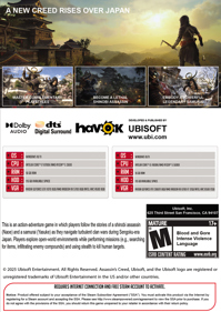 Assassin’s Creed Shadows - Box - Back (World) - 1063x1500