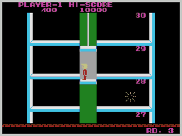 Elevator Action (Sega) - Screenshot - Gameplay (World) - 256x192