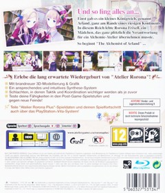 Atelier Rorona Plus: The Alchemist of Arland - Box - Back (Germany) - 600x700
