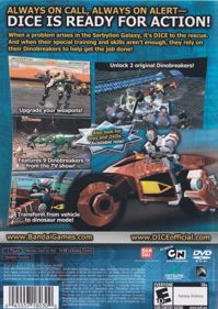 D.I.C.E.: DNA Integrated Cybernetic Enterprises - Box - Back (North America) - 567x800