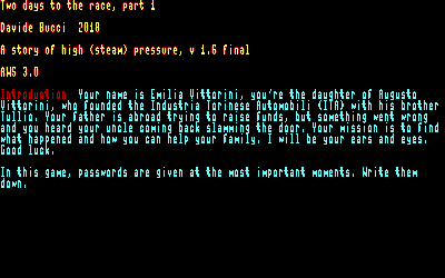 Two Days to the Race - Screenshot - Game Title (World) - 640x400