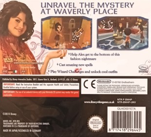 Wizards of Waverly Place: Spellbound - Box - Back (Europe) - 1425x1289