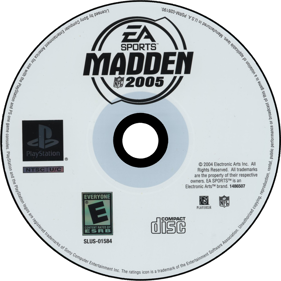Madden NFL 2005 - Disc (North America) - 1000x1000
