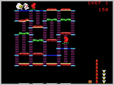 BurgerTime - Screenshot - Gameplay (World) - 256x192