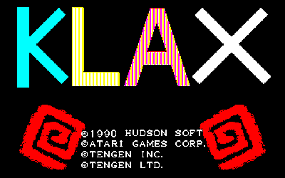 Klax - Screenshot - Game Title (Japan) - 640x400
