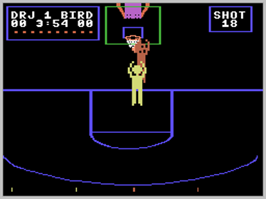 Julius Erving and Larry Bird Go One-on-One - Screenshot - Gameplay (North America) - 256x192