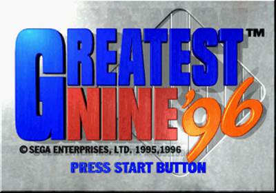 Greatest Nine '96 - Screenshot - Game Title (Japan) - 320x224