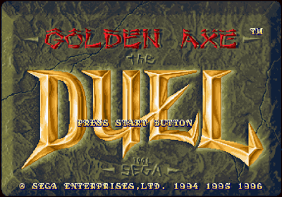 Golden Axe: The Duel - Screenshot - Game Title (North America) - 640x448