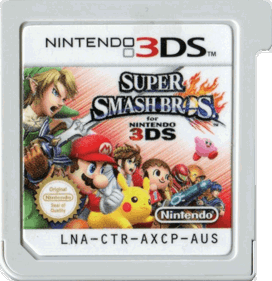 Super Smash Bros. for Nintendo 3DS - Cart - Front (Australia) - 760x784