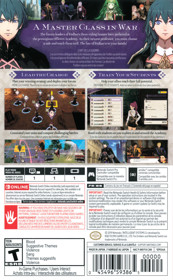 Fire Emblem: Three Houses - Box - Back (North America) - 1334x2160