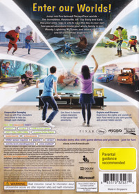 Kinect Rush: A Disney Pixar Adventure - Box - Back (Australia) - 3061x4256