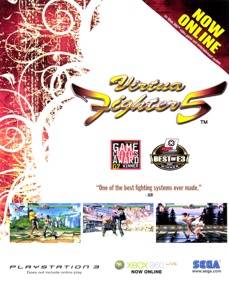 Virtua Fighter 5 - Advertisement Flyer - Front (United States) - 1796x2201