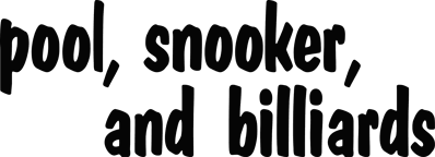 Pool, Snooker, and Billiards - Clear Logo (North America) - 2400x868