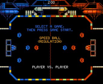 Speed Ball: Contest at Neonworld - Screenshot - Game Select (World) - 292x240