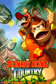 Donkey Kong Country: 2P Proof of Concept - Fanart - Box - Front (World) - 600x900