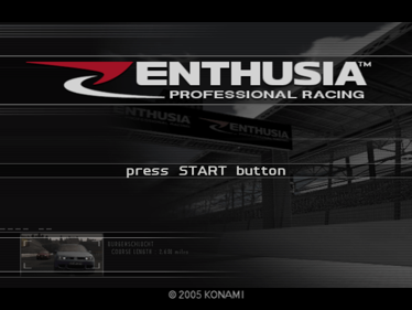 Enthusia Professional Racing - Screenshot - Game Title (North America) - 597x448