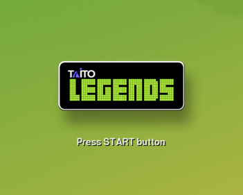 Taito Legends - Screenshot - Game Title (World) - 640x512