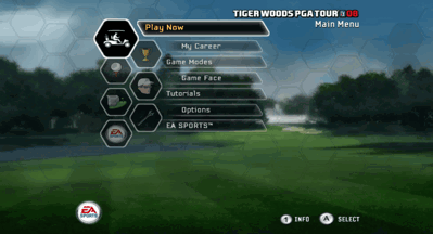 Tiger Woods PGA Tour 08 - Screenshot - Game Select (World) - 2480x1344