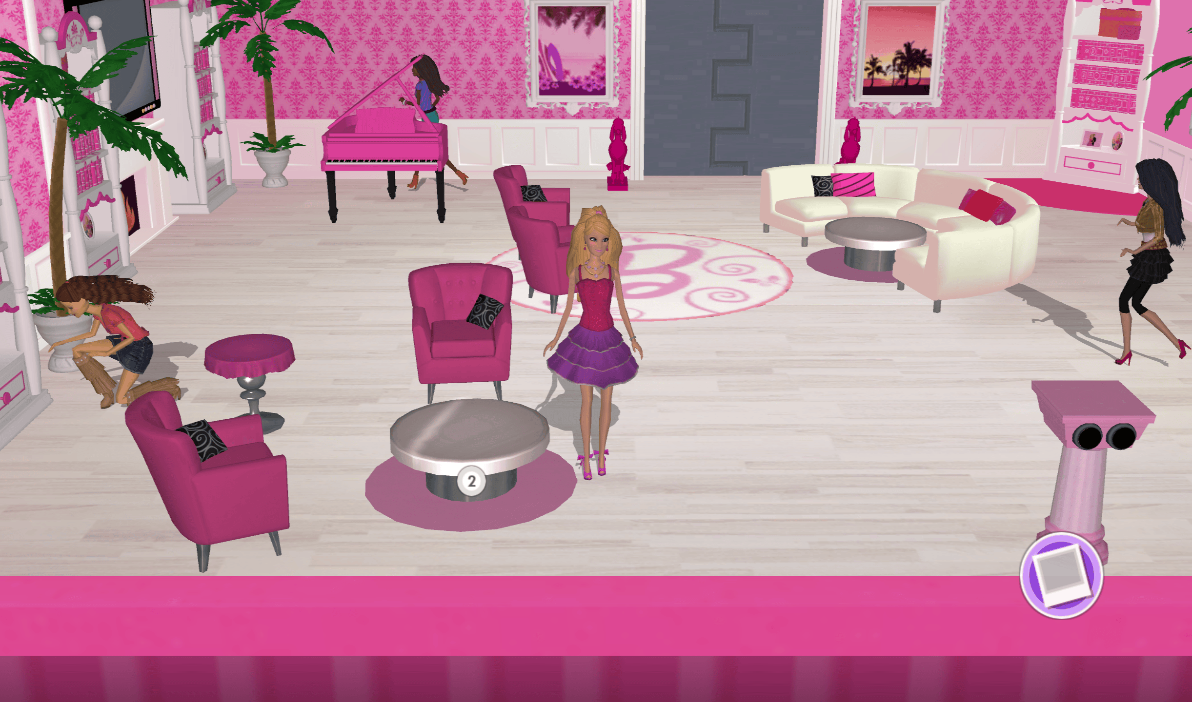 Illustration of Barbie Dreamhouse Party