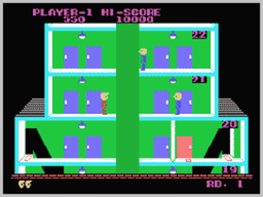 Elevator Action (Sega) - Screenshot - Gameplay (World) - 256x192