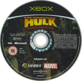 The Incredible Hulk: Ultimate Destruction - Disc (United Kingdom) - 755x752