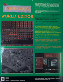 Populous: World Editor  - Box - Back (Europe) - 923x1201