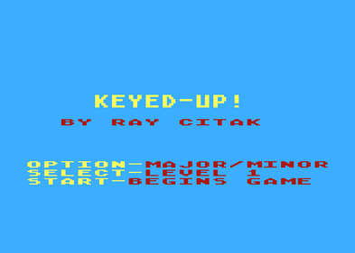 Keyed-Up! - Screenshot - Game Title (North America) - 336x240