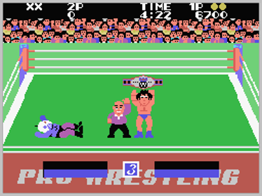Champion Pro Wrestling - Screenshot - Gameplay (World) - 256x192