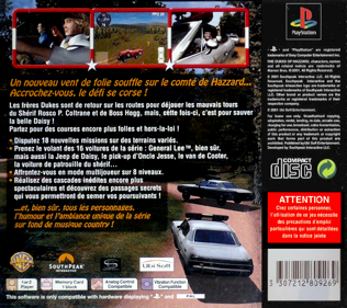 The Dukes of Hazzard II: Daisy Dukes it Out - Box - Back (France) - 765x680