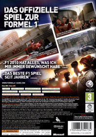F1 2010 - Box - Back (Germany) - 600x853