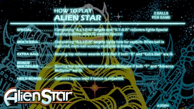 Alien Star - Arcade - Controls Information (World) - 1920x1080