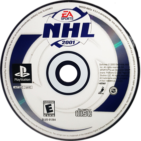 NHL 2001 - Disc (North America) - 1100x1100