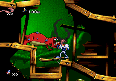 Earthworm Jim: Special Edition - Screenshot - Gameplay (World) - 640x448