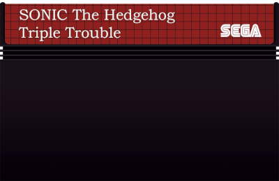 Sonic the Hedgehog: Triple Trouble - Cart - Front (Brazil) - 400x259