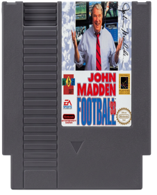John Madden Football '93 - Cart - Front (North America) - 928x1152