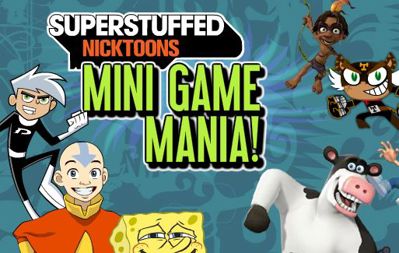 Superstuffed Nicktoons: Mini Game Mania! - Box - Front (United States) - 513x325