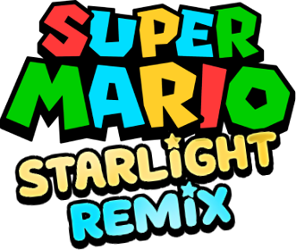 Super Mario Starlight Remix - Clear Logo (North America) - 378x320